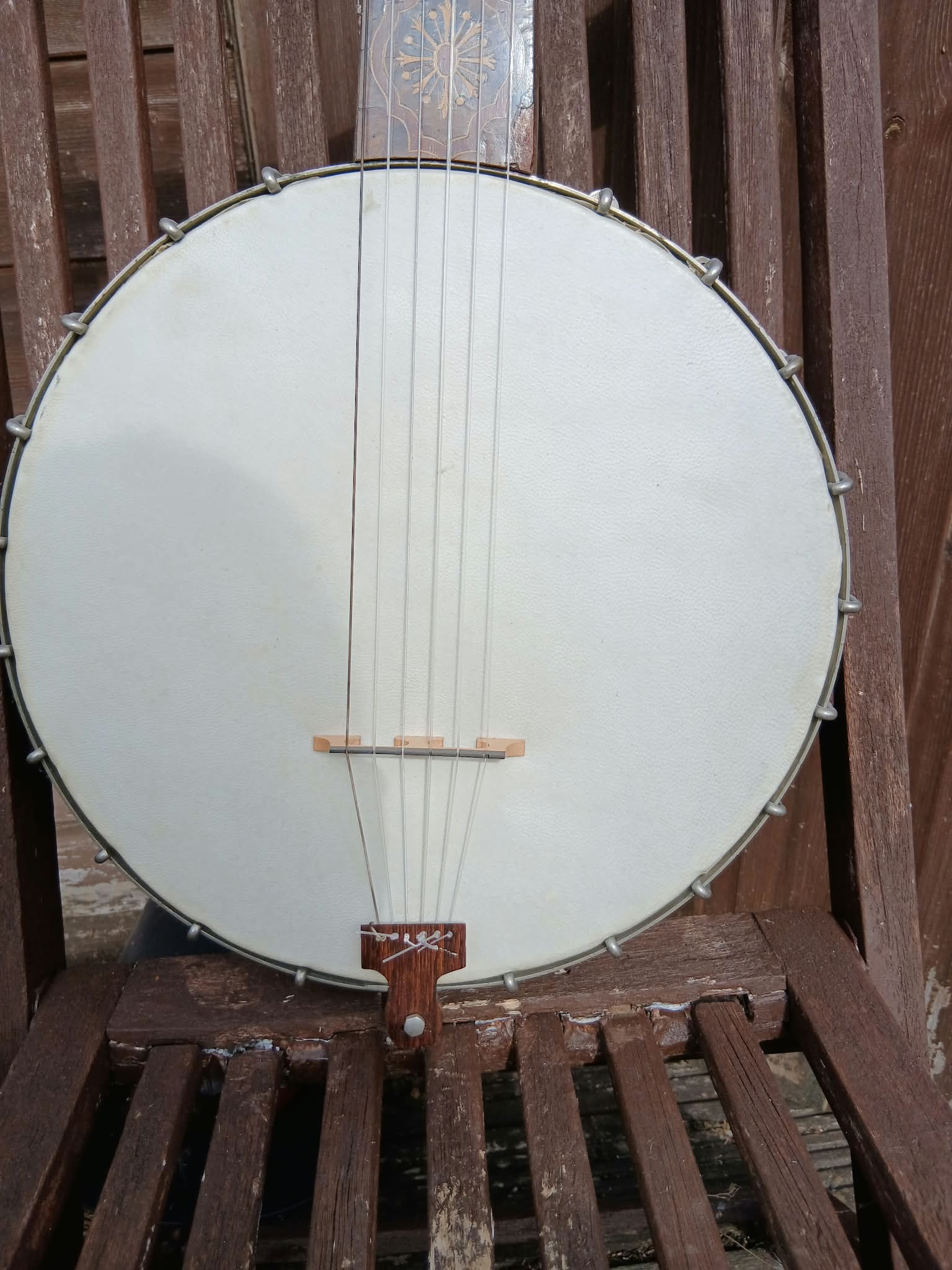 Six‑String Tunbridge‑Ware Style Banjo