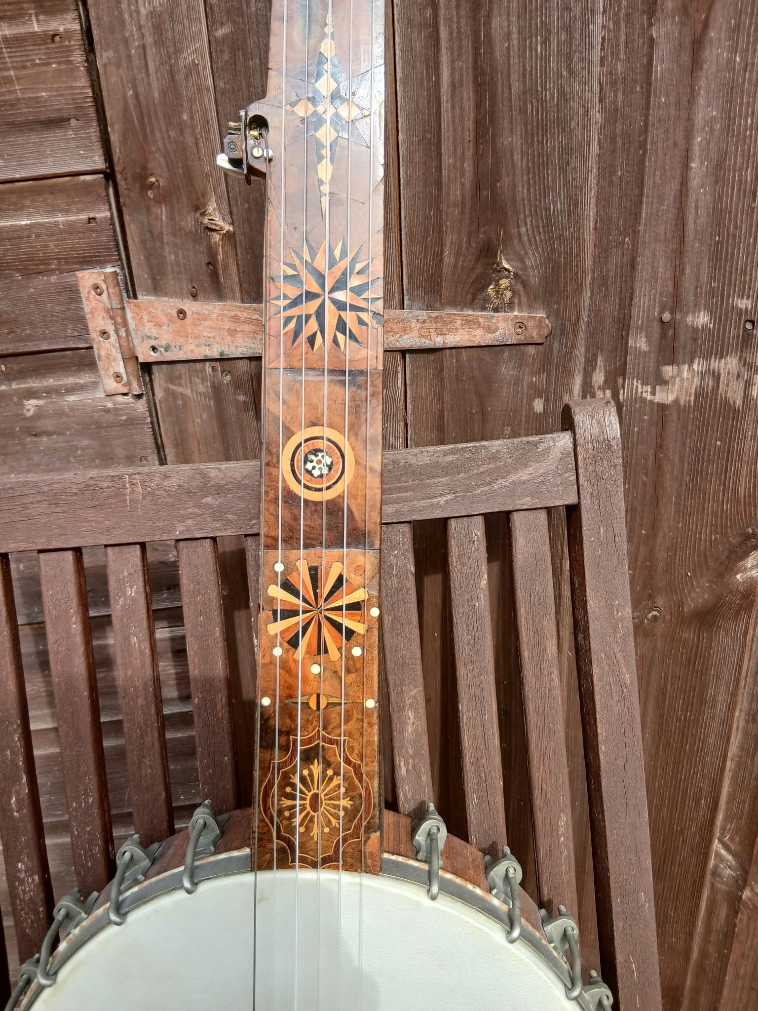 Six‑String Tunbridge‑Ware Style Banjo
